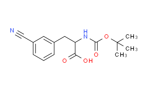 CAS No. 191872-32-9, 3-(3-cyanophenyl)-2-[[(2-methylpropan-2-yl)oxy-oxomethyl]amino]propanoic acid