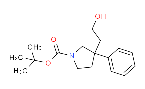 CAS No. 192940-81-1, tert-butyl 3-(2-hydroxyethyl)-3-phenylpyrrolidine-1-carboxylate