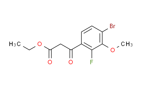 CAS No. 194804-99-4, Ethyl 3-(4-bromo-2-fluoro-3-methoxyphenyl)-3-oxopropanoate