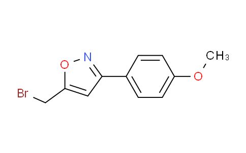 CAS No. 196877-76-6, 5-(Bromomethyl)-3-(4-methoxyphenyl)isoxazole