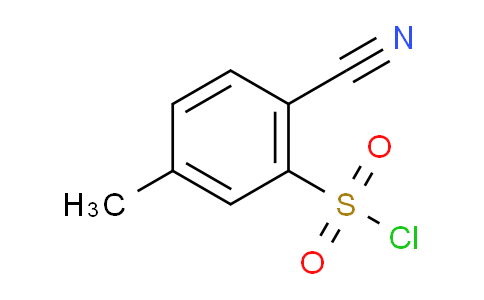 CAS No. 197960-31-9, 2-Cyano-5-methylbenzene-1-sulfonyl chloride