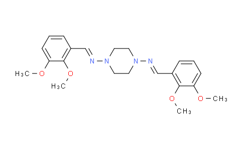 CAS No. 19811-05-3, 1-(2,3-dimethoxyphenyl)-N-[4-[(E)-(2,3-dimethoxyphenyl)methylideneamino]-1-piperazinyl]methanimine