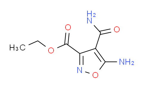 CAS No. 19950-15-3, 5-amino-4-carbamoyl-3-isoxazolecarboxylic acid ethyl ester