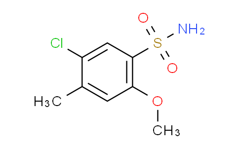 CAS No. 199590-75-5, 5-Chloro-2-methoxy-4-methylbenzenesulfonamide