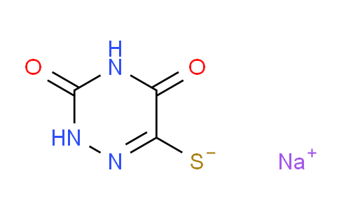 CAS No. 20029-35-0, sodium 3,5-dioxo-2H-1,2,4-triazine-6-thiolate