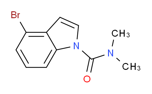 CAS No. 200418-18-4, 4-bromo-N,N-dimethyl-1-indolecarboxamide