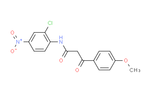CAS No. 20043-88-3, N-(2-Chloro-4-nitrophenyl)-3-(4-methoxyphenyl)-3-oxopropanamide