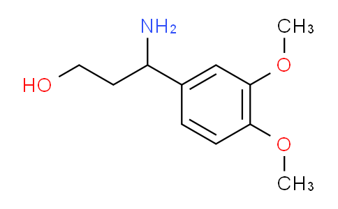 CAS No. 201408-35-7, 3-amino-3-(3,4-dimethoxyphenyl)-1-propanol