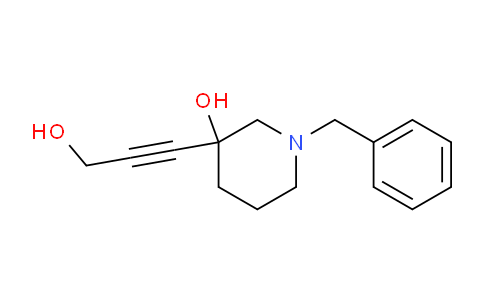 CAS No. 202389-66-0, 3-(3-hydroxyprop-1-ynyl)-1-(phenylmethyl)-3-piperidinol