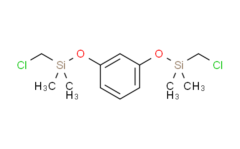 CAS No. 203785-58-4, chloromethyl-[3-[chloromethyl(dimethyl)silyl]oxyphenoxy]-dimethylsilane