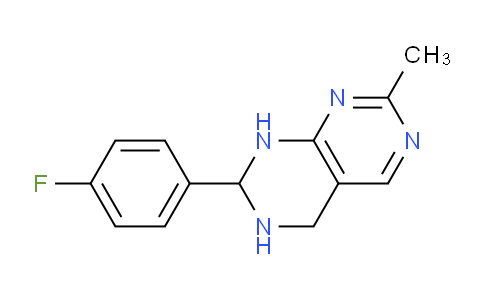 CAS No. 2045-70-7, 7-(4-fluorophenyl)-2-methyl-5,6,7,8-tetrahydropyrimido[4,5-d]pyrimidine