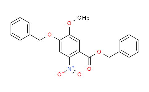 CAS No. 205259-40-1, Benzyl 4-(benzyloxy)-5-methoxy-2-nitrobenzoate