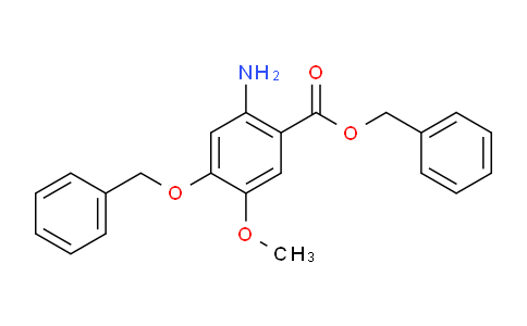 CAS No. 205259-41-2, Benzyl 2-amino-4-(benzyloxy)-5-methoxybenzoate