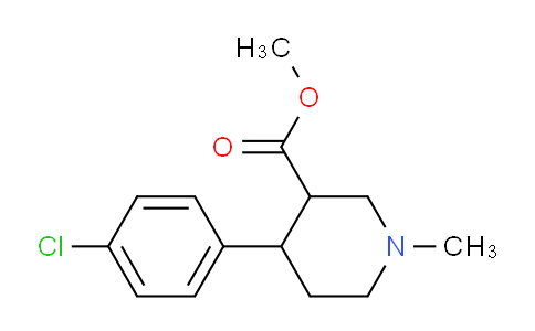 CAS No. 205805-13-6, 4-(4-chlorophenyl)-1-methyl-3-piperidinecarboxylic acid methyl ester