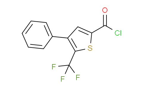 CAS No. 208108-75-2, 4-phenyl-5-(trifluoromethyl)thiophene-2-carbonyl chloride