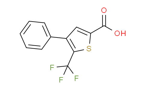 CAS No. 208108-76-3, 4-phenyl-5-(trifluoromethyl)-2-thiophenecarboxylic acid