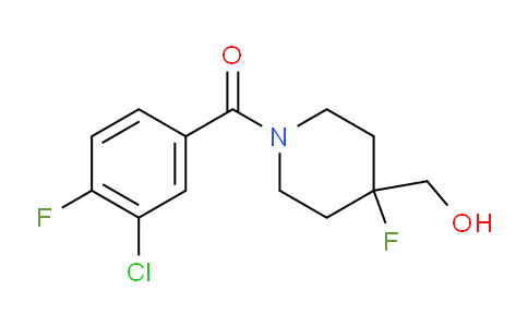 CAS No. 208111-36-8, (3-Chloro-4-fluorophenyl)[4-fluoro-4-(hydroxymethyl)-1-piperidinyl]methanone