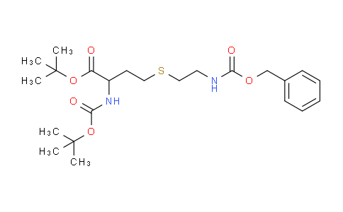 CAS No. 210354-30-6, tert-butyl 2-[(2-methylpropan-2-yl)oxycarbonylamino]-4-[2-(phenylmethoxycarbonylamino)ethylsulfanyl]butanoate