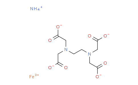CAS No. 21265-50-9, ammonium; 2-[2-[bis(carboxylatomethyl)amino]ethyl-(carboxylatomethyl)amino]acetate; iron(3+)