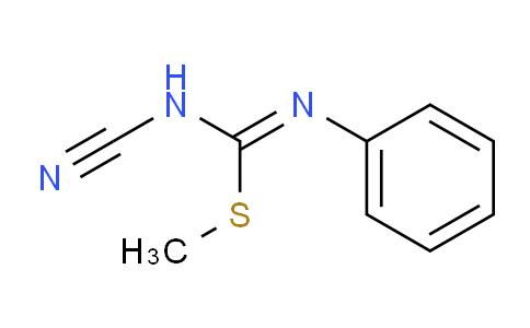 CAS No. 21504-96-1, N-cyano-N'-phenylcarbamimidothioic acid methyl ester