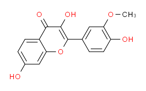 CAS No. 21511-25-1, 3,7-Dihydroxy-2-(4-hydroxy-3-methoxy-phenyl)chromen-4-one