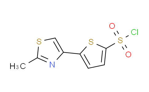 CAS No. 215434-25-6, 5-(2-Methylthiazol-4-yl)thiophene-2-sulfonyl chloride