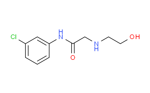 CAS No. 215649-70-0, N-(3-chlorophenyl)-2-(2-hydroxyethylamino)acetamide