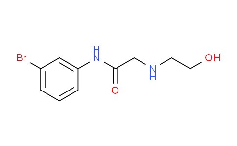 CAS No. 215649-75-5, N-(3-Bromophenyl)-2-((2-hydroxyethyl)amino)acetamide