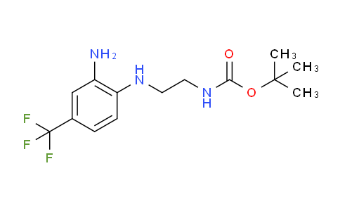 CAS No. 215655-42-8, tert-Butyl (2-((2-amino-4-(trifluoromethyl)phenyl)amino)ethyl)carbamate
