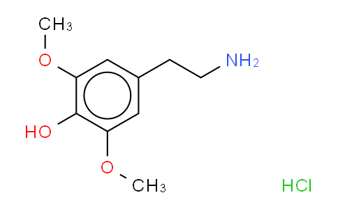 CAS No. 2176-14-9, 4-(2-aminoethyl)-2,6-dimethoxyphenol:hydrochloride