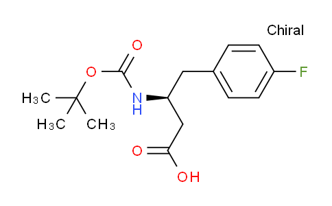 CAS No. 218608-97-0, (S)-3-((tert-Butoxycarbonyl)amino)-4-(4-fluorophenyl)butanoic acid