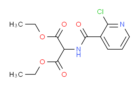CAS No. 219793-85-8, 2-[[(2-chloro-3-pyridinyl)-oxomethyl]amino]propanedioic acid diethyl ester