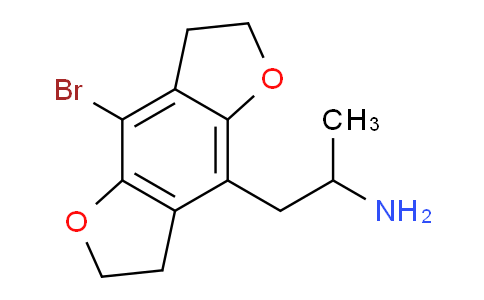 CAS No. 219986-75-1, 1-(4-Bromo-2,3,6,7-tetrahydrofuro[2,3-f][1]benzofuran-8-yl)propan-2-amine