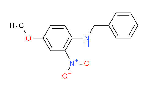 CAS No. 2215-44-3, 4-methoxy-2-nitro-N-(phenylmethyl)aniline