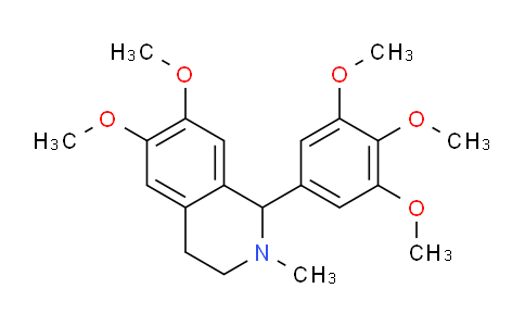 CAS No. 22324-83-0, 6,7-dimethoxy-2-methyl-1-(3,4,5-trimethoxyphenyl)-3,4-dihydro-1H-isoquinoline