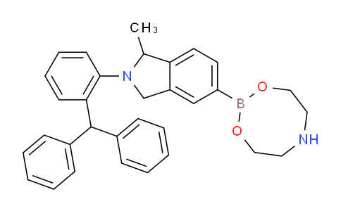 CAS No. 223595-20-8, 2-[2-[2-(diphenylmethyl)phenyl]-1-methyl-1,3-dihydroisoindol-5-yl]-1,3,6,2-dioxazaborocane