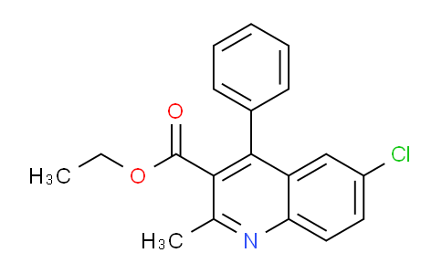 CAS No. 22609-01-4, 6-Chloro-2-methyl-4-phenyl-3-quinolinecarboxylic acid ethyl ester