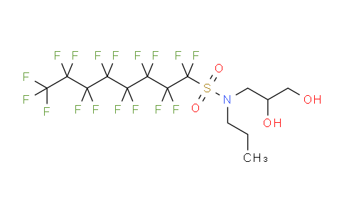 CAS No. 2262-49-9, N-(2,3-dihydroxypropyl)-1,1,2,2,3,3,4,4,5,5,6,6,7,7,8,8,8-heptadecafluoro-N-propyl-1-octanesulfonamide