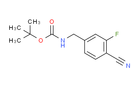 CAS No. 229623-55-6, N-[(4-cyano-3-fluorophenyl)methyl]carbamic acid tert-butyl ester