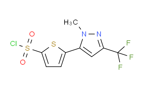 CAS No. 230295-11-1, 5-(1-Methyl-3-(trifluoromethyl)-1H-pyrazol-5-yl)thiophene-2-sulfonyl chloride