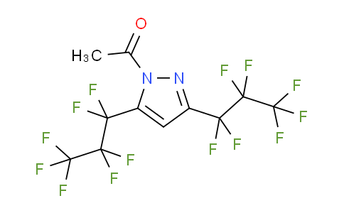 CAS No. 231630-85-6, 1-Acetyl-3,5-bis(heptafluoropropyl)pyrazole