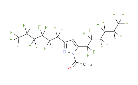 CAS No. 231953-34-7, 1-[3,5-bis(1,1,2,2,3,3,4,4,5,5,6,6,6-tridecafluorohexyl)-1-pyrazolyl]ethanone