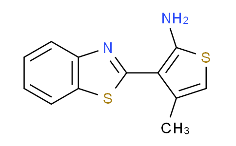 CAS No. 232941-00-3, 3-(Benzo[d]thiazol-2-yl)-4-methylthiophen-2-amine