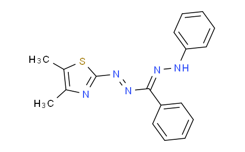 CAS No. 23305-68-2, 3,5-Diphenyl-1-(4,5-dimethyl-2-thiazolyl)formazan