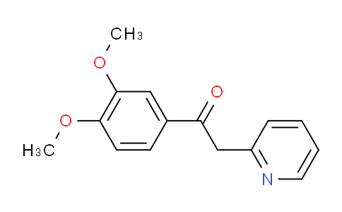 CAS No. 23360-56-7, 1-(3,4-dimethoxyphenyl)-2-(2-pyridinyl)ethanone