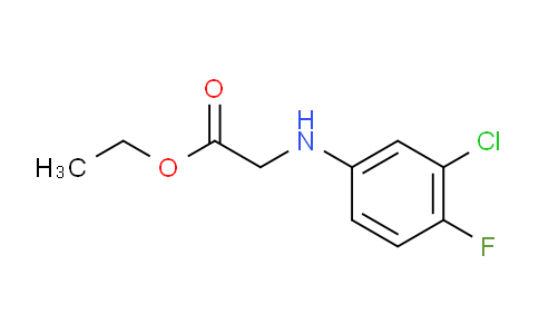 CAS No. 2344-98-1, 2-(3-chloro-4-fluoroanilino)acetic acid ethyl ester