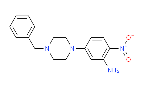 CAS No. 23470-43-1, 5-(4-Benzylpiperazino)-2-nitroaniline