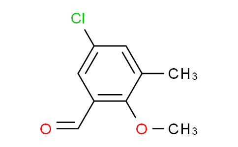 CAS No. 23602-63-3, 5-chloro-2-methoxy-3-methylbenzaldehyde