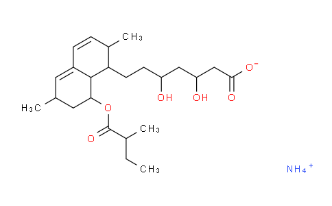 CAS No. 237073-64-2, ammonium 7-[2,6-dimethyl-8-(2-methyl-1-oxobutoxy)-1,2,6,7,8,8a-hexahydronaphthalen-1-yl]-3,5-dihydroxyheptanoate