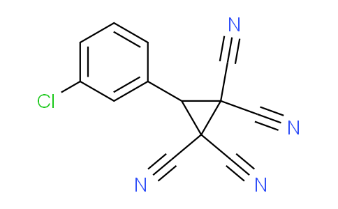 CAS No. 2384-70-5, 3-(3-chlorophenyl)cyclopropane-1,1,2,2-tetracarbonitrile